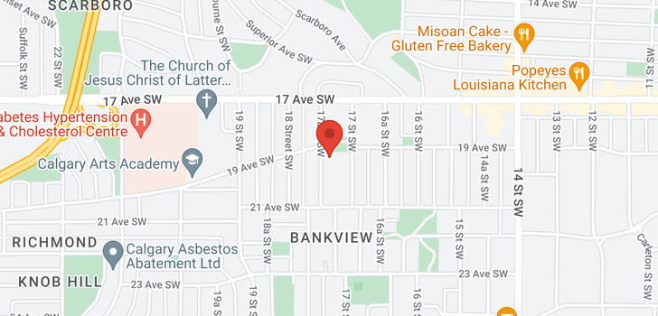 map of 2108 17A Street SW